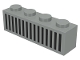 Part No: 3010p04  Name: Brick 1 x 4 with Black Grille with 15 Lines Pattern