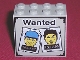 Part No: 30144pb001  Name: Brick 2 x 4 x 3 with Wanted Posters Pattern