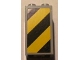 Part No: 30145pb006L  Name: Brick 2 x 2 x 3 with Black and Yellow Danger Stripes Pattern Left (Sticker) - Set 4514