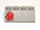 Part No: 3037px3  Name: Slope 45 2 x 4 with Red Gryphon Pattern Model Right Side