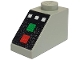 Lot ID: 257769467  Part No: 3040px1  Name: Slope 45 2 x 1 with 3 White Buttons, Red and Green Lamps Pattern