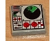 Part No: 3068pb0080  Name: Tile 2 x 2 with Radar and Controls Pattern (Sticker) - Set 8839