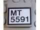 Part No: 3068pb0101  Name: Tile 2 x 2 with 'MT 5591' Pattern (Sticker) - Set 5591