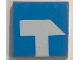 Part No: 3068pb0151  Name: Tile 2 x 2 with White Tool Sledgehammer on Blue Background Pattern (Sticker) - Set 6378