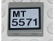 Lot ID: 346072593  Part No: 3068pb0287  Name: Tile 2 x 2 with 'MT 5571' Pattern (Sticker) - Set 5571