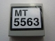 Lot ID: 325496331  Part No: 3068pb0350  Name: Tile 2 x 2 with 'MT 5563' Pattern (Sticker) - Set 5563