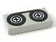 Part No: 3069p02  Name: Tile 1 x 2 with Black Tape Reels Pattern