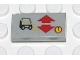 Part No: 3069pb0097  Name: Tile 1 x 2 with Forklift, Red Up and Down Arrows, and '1' in Circle Pattern (Sticker) - Set 8082