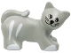 Part No: 31102pb01  Name: Duplo Cat with Round Eyes, Whiskers, White Stripes and Paws Pattern