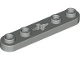 Part No: 32124  Name: Technic, Plate 1 x 5 with Smooth Ends, 4 Studs and Center Axle Hole