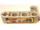 Part No: 32140pb18  Name: Technic, Liftarm, Modified Bent Thick L-Shape 2 x 4 with Control Panel with Green, Red and Yellow Buttons and Lights Pattern (Sticker) - Set 8446