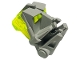Part No: 32553c02  Name: Bionicle Head Connector Block 3 x 4 x 1 2/3 with Trans-Neon Green Eye / Brain Stalk (32553 / 32554)
