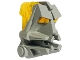Part No: 32553c03  Name: Bionicle Head Connector Block 3 x 4 x 1 2/3 with Trans-Neon Yellow Eye / Brain Stalk (32553 / 32554)