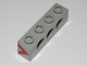 Part No: 3701pb001  Name: Technic, Brick 1 x 4 with Holes with Red Chevron Pattern on Both Sides (Stickers) - Set 8485