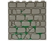 Part No: 3754px3  Name: Brick 1 x 6 x 5 with Stone and Moss Pattern
