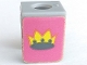 Part No: 3840pb02  Name: Minifigure Vest with Crown on Purple Background Pattern (Stickers)  - Sets 375 / 6075