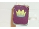 Part No: 3840pb03  Name: Minifigure Vest with Crown on Dark Purple Background Pattern (Stickers) - Set 375-2