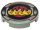 Part No: 4150px8  Name: Tile, Round 2 x 2 with Flame and Sand Red Border Pattern