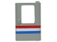 Part No: 4182p04  Name: Door 1 x 4 x 5 Train Right with Red/White/Blue Stripe Pattern