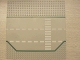Part No: 425p02  Name: Baseplate, Road 32 x 32 3 Lane with Green Lines, White Dashed Lines, and Crosswalk Pattern