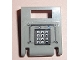 Part No: 4346pb23  Name: Container, Box 2 x 2 x 2 Door with Slot with Keypad and Gray and Blue Buttons Pattern (Sticker) - Set 7033