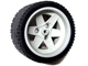Part No: 44772c01  Name: Wheel 56mm D. x 34mm Technic Racing Medium, 3 Pin Holes with Black Tire 68.8 x 36 ZR (44772 / 44771)