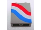 Part No: 4864apx10  Name: Panel 1 x 2 x 2 - Solid Studs with Curved Red, White and Blue Stripes Pattern Left