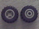 Part No: 6014ac01  Name: Wheel 11mm D. x 12mm, Hole Round for Wheels Holder Pin with Black Tire 21mm D. x 12mm - Offset Tread Small Wide (6014a / 6015)