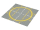 Part No: 6099p03  Name: Baseplate, Road 32 x 32 9-Stud Landing Pad with Yellow Circle Pattern