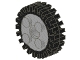Part No: 6248c01  Name: Wheel FreeStyle with Technic Pin Hole with Black Tire 24mm D. x 8mm Offset Tread - Interior Ridges (6248 / 3483)