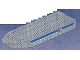 Part No: 71610pb02  Name: Boat, Hull Unitary 32 x 10 x 1 2/3, Base with Coast Guard Pattern on Both Sides (Stickers) - Set 6435