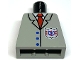 Lot ID: 375447329  Part No: 973pb0041  Name: Torso Rescue Coast Guard Logo, Red Tie, Suit Buttons Pattern