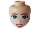 Lot ID: 358933096  Part No: 103334  Name: Mini Doll, Head Friends with Reddish Brown Eyebrows, Medium Azure Eyes, Dark Pink Lips with Reddish Brown Lines, Open Mouth Smile with Teeth Pattern