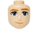 Part No: 109887  Name: Mini Doll, Head Friends Male Large with Medium Nougat Eyebrows, Mouth and Chin Dimple, Sand Blue Eyes, Smirk Pattern