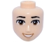 Part No: 111319  Name: Mini Doll, Head Friends Male Large with Black Eyebrows, Medium Nougat Eyes, Nougat Chin Dimple, Medium Nougat Open Mouth Smile with Teeth Pattern