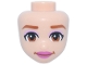 Part No: 114823 Name: Mini Doll, Head Friends with Dark Orange Eyebrows, Eyes and Mouth, Bright Pink Eye Shadow, Dark Pink Lips, Smile Pattern Part No: 114823 Name: Mini Doll, Head Friends with Dark Orange Eyebrows, Eyes and Mouth, Bright Pink Eye Shadow, Dark Pink Lips, Smile Pattern