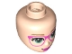Lot ID: 389475349  Part No: 1433  Name: Mini Doll, Head Friends with Medium Nougat Eyebrows, Sand Green Eyes, Dark Pink Glasses and Lips Pattern