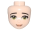 Lot ID: 362111082  Part No: 1867  Name: Mini Doll, Head Friends with Black Eyebrows, Olive Green Eyes, Nougat Lips Pattern