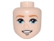 Lot ID: 408216213  Part No: 26405  Name: Mini Doll, Head Friends Male Large with Dark Orange Eyebrows, Medium Azure Eyes, Chin Dimple, Open Mouth Smile with Teeth Pattern