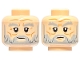 Part No: 28621pb0136  Name: Minifigure, Head Dual Sided Light Bluish Gray Bushy Eyebrows, Moustache, and Beard, Medium Nougat Cheek Lines, Wrinkles, and Forehead Crease, Slight Smirk / Neutral Pattern - Vented Stud