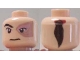 Part No: 3626bpb0065  Name: Minifigure, Head Male Left Eye Scarred Area and No Eyebrow, Ponytail on Back Pattern (Prince Zuko) - Blocked Open Stud