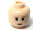 Part No: 3626bpb0127  Name: Minifigure, Head Child Brown Eyebrows and Freckles, Large Pupils Pattern - Blocked Open Stud