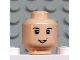 Lot ID: 32120179  Part No: 3626bpb0206  Name: Minifigure, Head Male Eyebrows, White Pupils, and Toothed Grin Pattern (HP Neville) - Blocked Open Stud