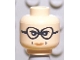 Lot ID: 386047765  Part No: 3626bpb0211  Name: Minifigure, Head Female Glasses, White Pupils, Red Lips and Dimples Pattern (HP Professor Trelawney) - Blocked Open Stud
