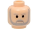 Part No: 3626bpb0263  Name: Minifigure, Head Beard with SW Gray Beard and Eyebrows, Lines under Eyes, Furrowed Brow Pattern - Blocked Open Stud