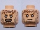 Lot ID: 172222288  Part No: 3626bpb0474  Name: Minifigure, Head Dual Sided HP Werewolf Fur with Pointed Teeth / Closed Mouth Grim Pattern - Blocked Open Stud