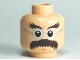 Part No: 3626bpb0483  Name: Minifigure, Head Glasses with Bushy Moustache and Eyebrows Pattern (HP Flitwick) - Blocked Open Stud