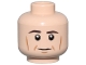 Part No: 3626bpb0563  Name: Minifigure, Head Male Brown Eyebrows, White Pupils, Cheek Lines Pattern - Blocked Open Stud