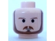 Part No: 3626bps9  Name: Minifigure, Head Beard with Brown Eyebrows, Moustache and Beard, Black Chin Dimple Pattern - Blocked Open Stud