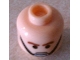Part No: 3626cpb0074  Name: Minifigure, Head Male Brown Eyebrows and Black Chin Strap Pattern - Hollow Stud